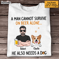Personalized Dog Dad Grandpa T Shirt MY214 30O53 thumb 1