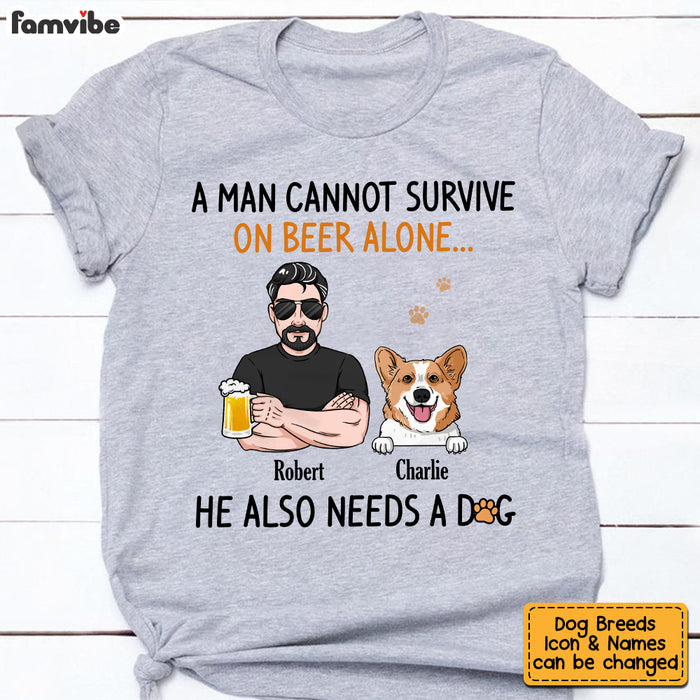 Personalized Dog Dad Grandpa T Shirt MY214 30O53 1