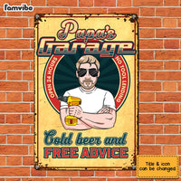 Personalized Dad Grandpa Garage Metal Sign MY211 85O28 thumb 1