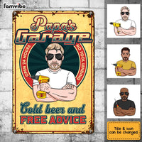 Personalized Dad Grandpa Garage Metal Sign MY211 85O28 thumb 1