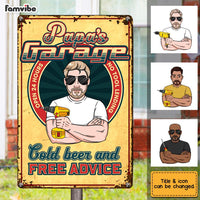 Personalized Dad Grandpa Garage Metal Sign MY211 85O28 thumb 1