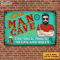 Personalized Dad Grandpa Tool Garage Metal Sign MY211 31O53 thumb 1