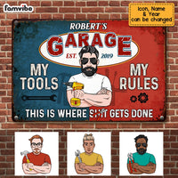 Personalized Dad Garage Metal Sign MY211 30O53 thumb 1