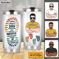 Personalized Dad Grandpa Step Dad Steel Tumbler MY231 23O28 thumb 1