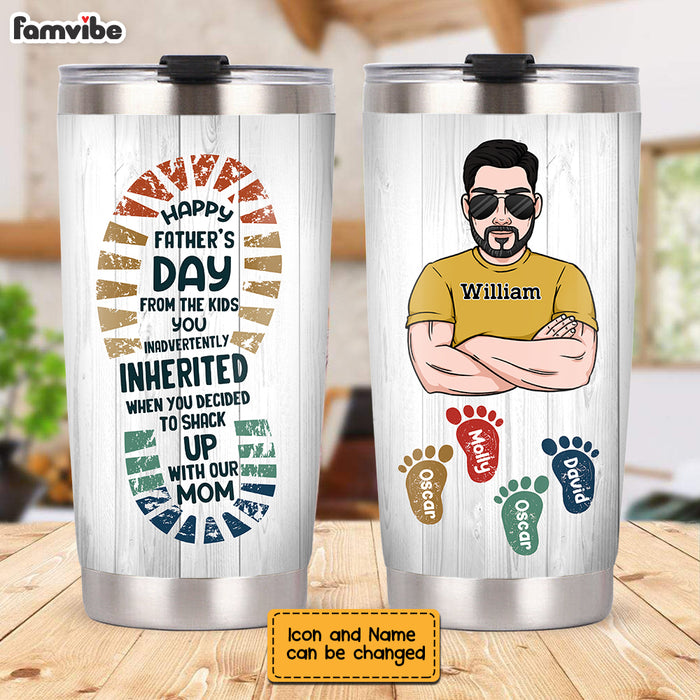 Personalized Dad Grandpa Step Dad Steel Tumbler MY231 23O28 1