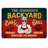 Personalized Dad Grandpa BBQ Grill Metal Sign MY231 32O28 1