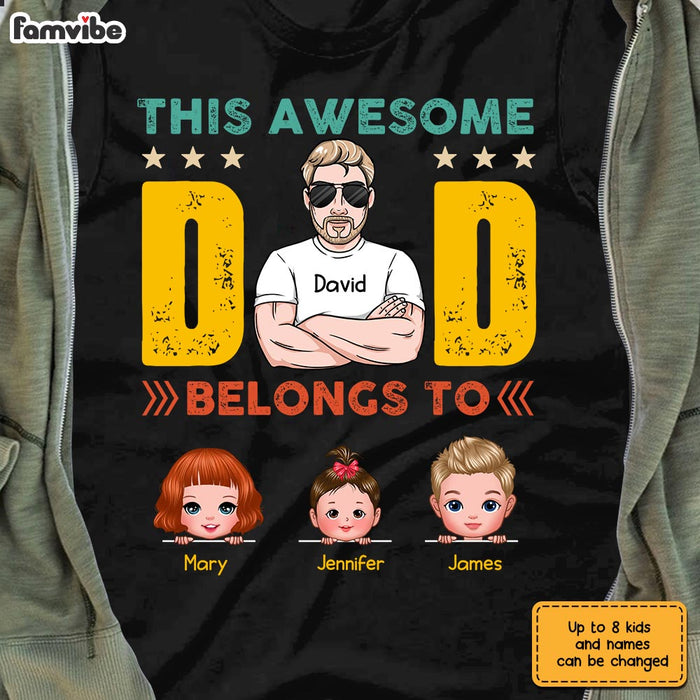 Personalized Dad Grandpa Awesome T Shirt MY232 30O28 1