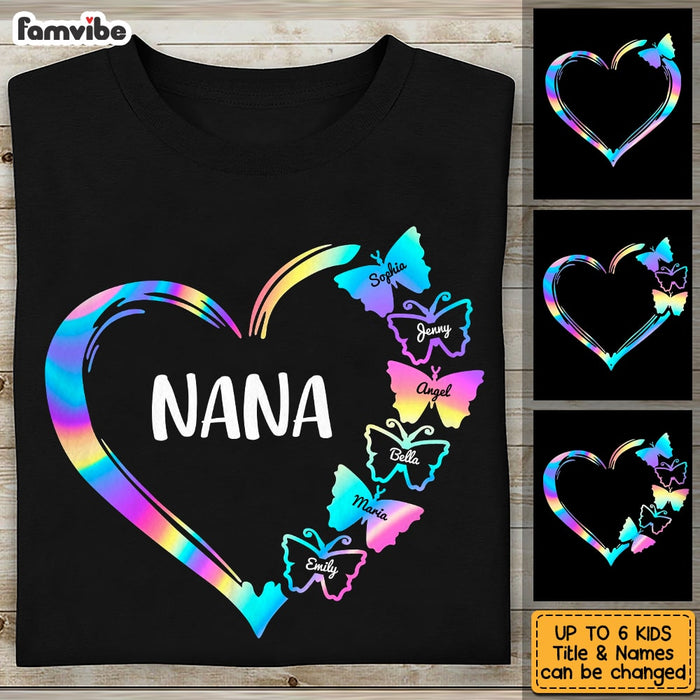 Personalized Grandma Butterfly T Shirt MY231 30O53 1