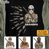 Personalized Dad Grandpa Hunting T Shirt MY263 30O53 thumb 1