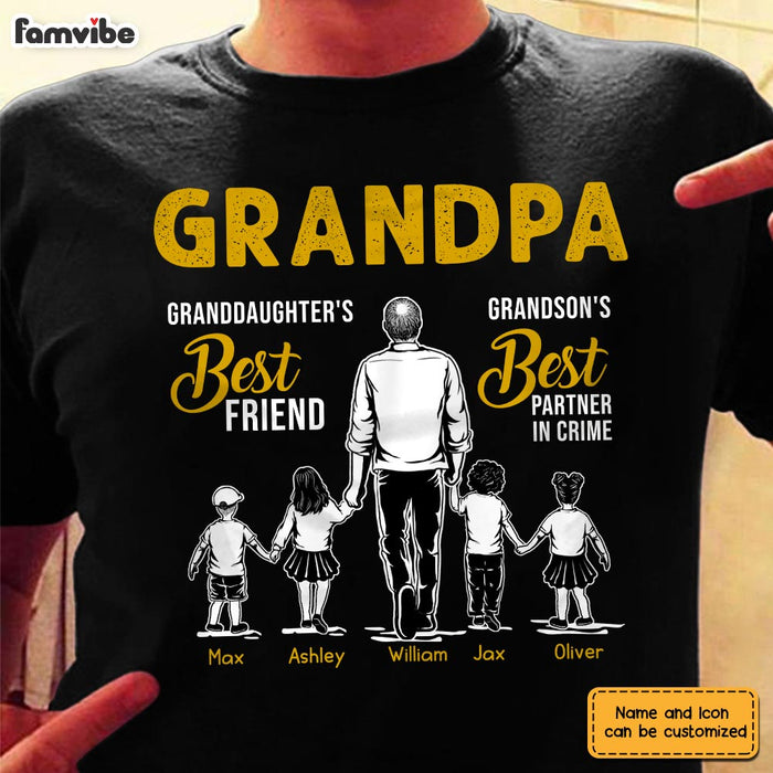 Personalized Dad Grandpa T Shirt MY242 85O28 1