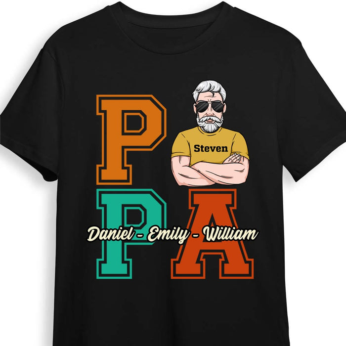 Personalized Dad Grandpa T Shirt MY243 23O53 1