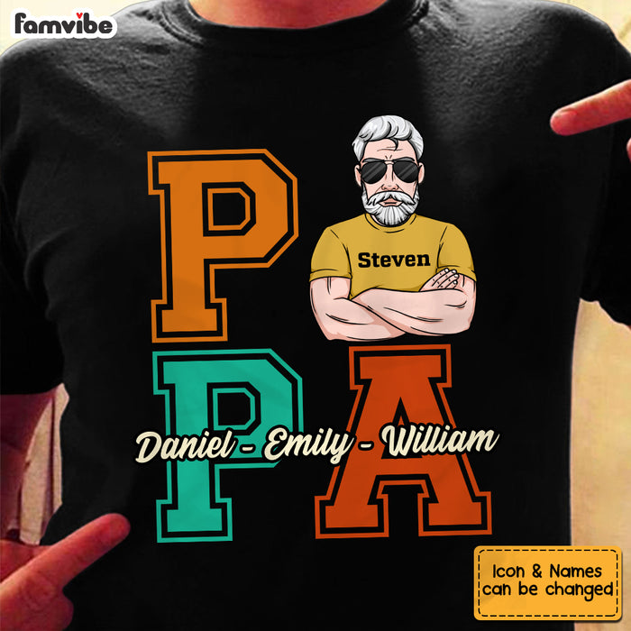 Personalized Dad Grandpa T Shirt MY243 23O53 1