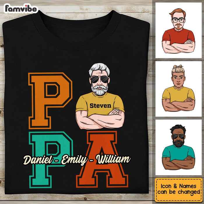 Personalized Dad Grandpa T Shirt MY243 23O53 1