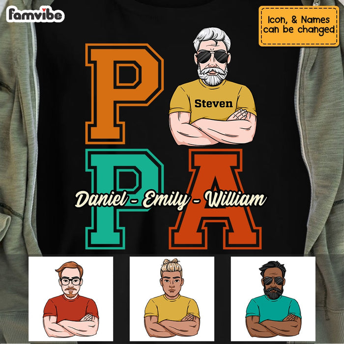 Personalized Dad Grandpa T Shirt MY243 23O53 1