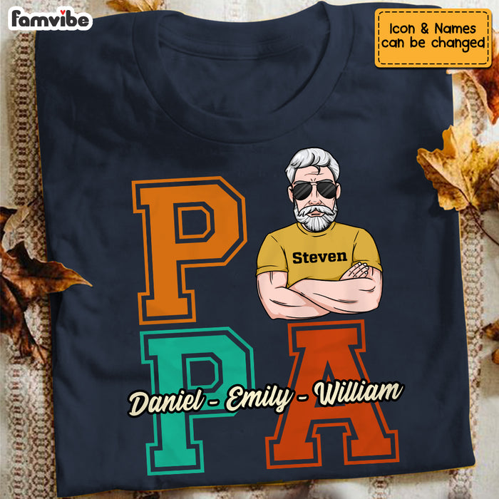 Personalized Dad Grandpa T Shirt MY243 23O53 1