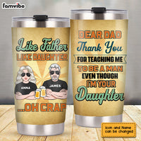 Personalized Dad From Daughter Thanks Steel Tumbler MY254 O58O28 thumb 1