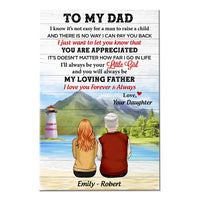 Personalized Dad from Daughter Son Poster MY253 O58O53 thumb 1