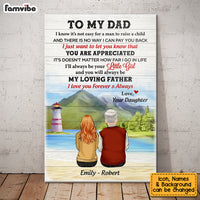 Personalized Dad from Daughter Son Poster MY253 O58O53 thumb 1