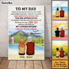 Personalized Dad from Daughter Son Poster MY253 O58O53 1