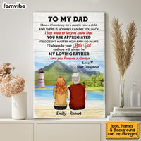 Personalized Dad from Daughter Son Poster MY253 O58O53 thumb 1