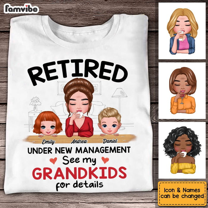 Personalized Grandma Retired T Shirt MY252 23O53 1