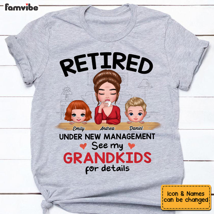 Personalized Grandma Retired T Shirt MY252 23O53 1