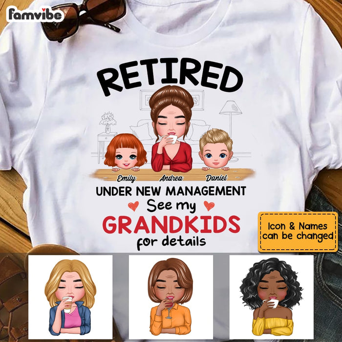 Personalized Grandma Retired T Shirt MY252 23O53 1