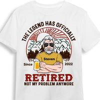 Personalized Dad Grandpa Retired Camping T Shirt MY262 23O53 thumb 1
