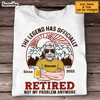 Personalized Dad Grandpa Retired Camping T Shirt MY262 23O53 thumb 1