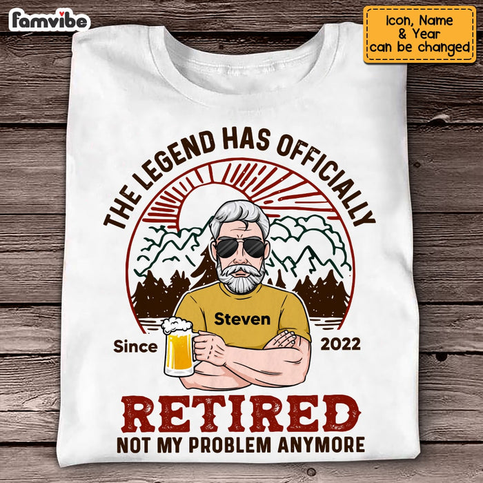 Personalized Dad Grandpa Retired Camping T Shirt MY262 23O53 1
