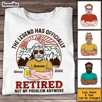 Personalized Dad Grandpa Retired Camping T Shirt MY262 23O53 thumb 1