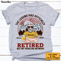 Personalized Dad Grandpa Retired Camping T Shirt MY262 23O53 thumb 1