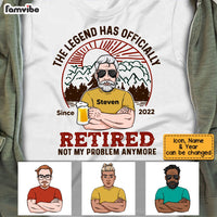 Personalized Dad Grandpa Retired Camping T Shirt MY262 23O53 thumb 1