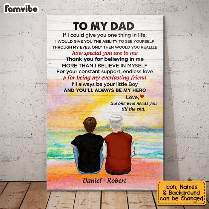 Personalized Dad Grandpa from Daughter Son Poster MY301 O58O53 1