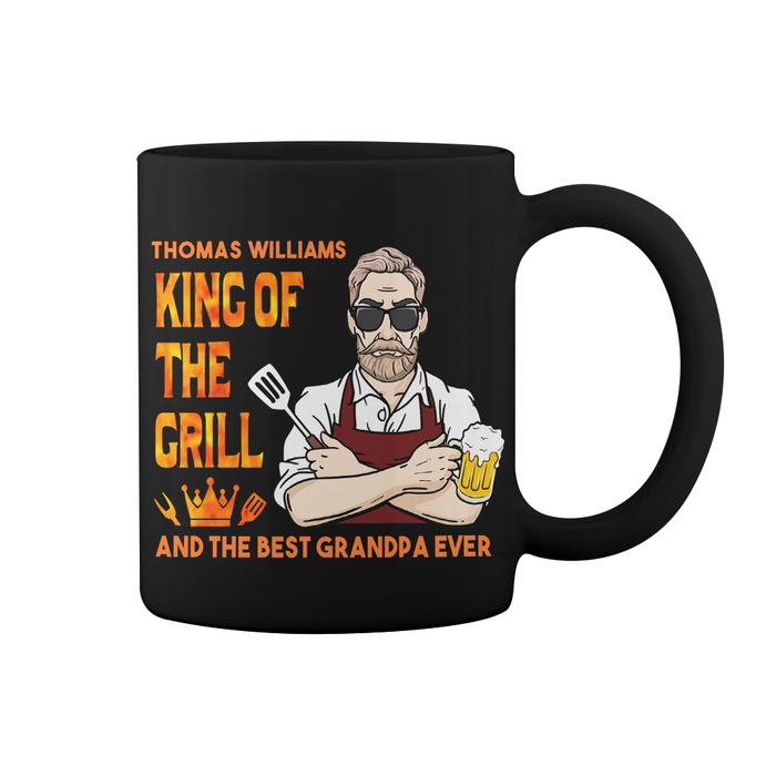 Personalized Dad King Of The Grill BBQ Mug MY92 32O28 1