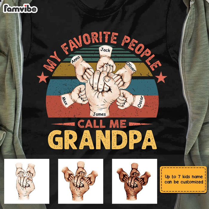 Personalized Dad Grandpa Fist Bump T Shirt MY305 O58O28 1