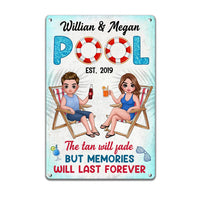 Personalized Pool Good Memories Metal Sign MY271 85O28 thumb 1