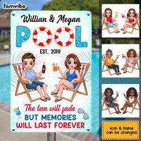Personalized Pool Good Memories Metal Sign MY271 85O28 thumb 1