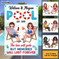 Personalized Pool Good Memories Metal Sign MY271 85O28 thumb 1