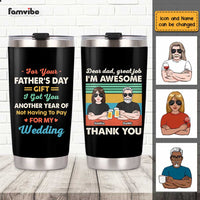 Personalized Dad Grandpa Daughter Steel Tumbler MY272 23O47 thumb 1