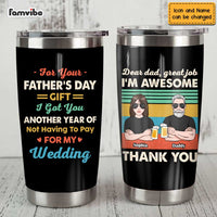 Personalized Dad Grandpa Daughter Steel Tumbler MY272 23O47 thumb 1