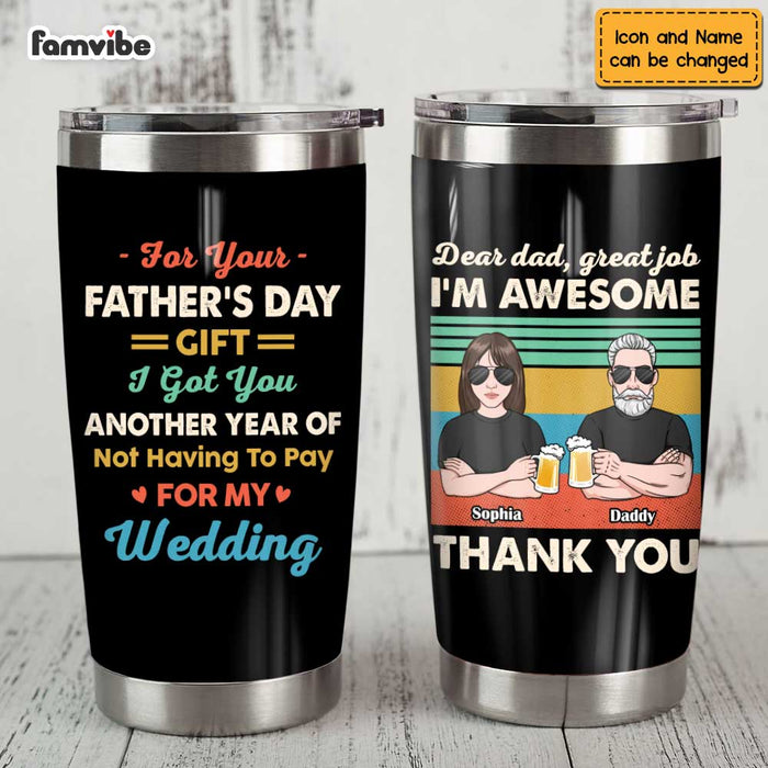 Personalized Dad Grandpa Daughter Steel Tumbler MY272 23O47 1