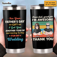Personalized Dad Grandpa Daughter Steel Tumbler MY272 23O47 thumb 1