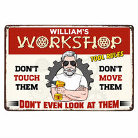 Personalized Grandpa Workshop Metal Sign MY302 85O47 thumb 1