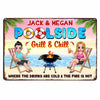 Personalized Pool Grill Metal Sign MY301 85O47 1