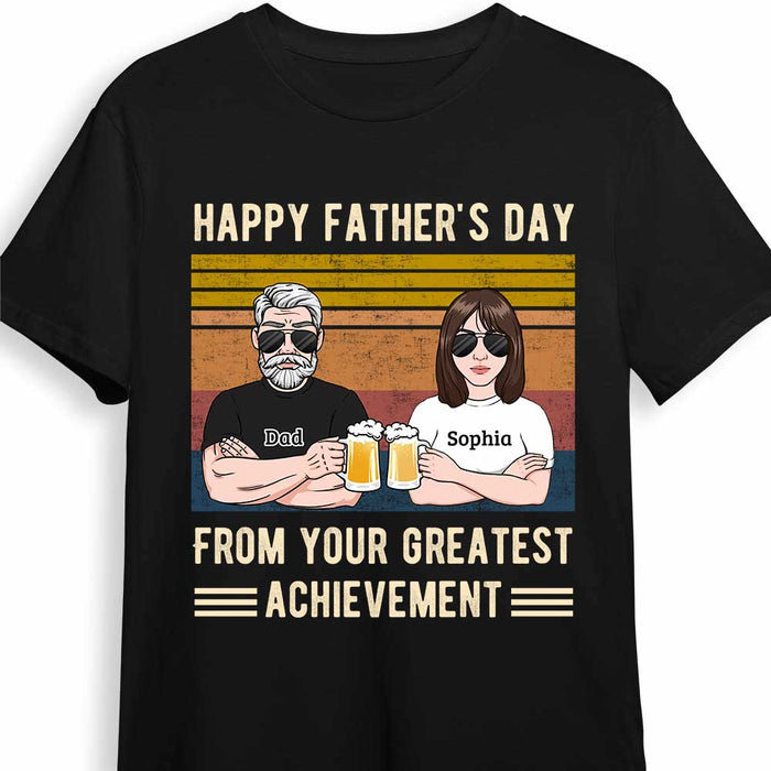 Personalized Dad Happy Father's Day T Shirt MY301 30O34 1