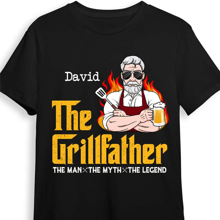 Personalized Dad Grandpa BBQ Grill T Shirt MY302 30O28 1
