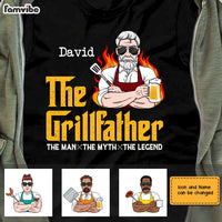 Personalized Dad Grandpa BBQ Grill T Shirt MY302 30O28 thumb 1