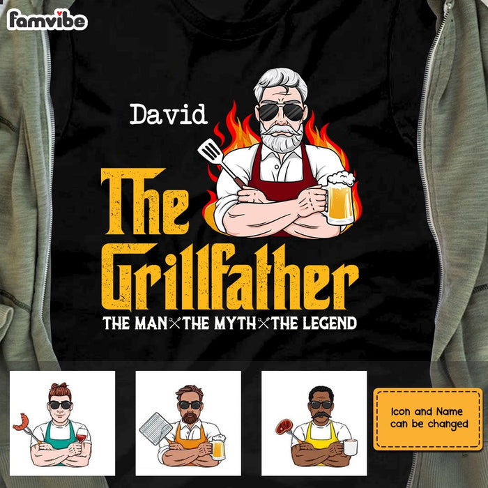Personalized Dad Grandpa BBQ Grill T Shirt MY302 30O28 1