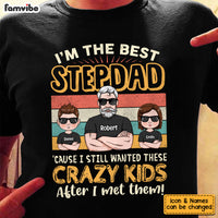 Personalized Stepped Up Dad T Shirt MY313 O58O53 thumb 1